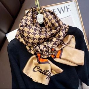 High quality long silk satin scarf 🧣